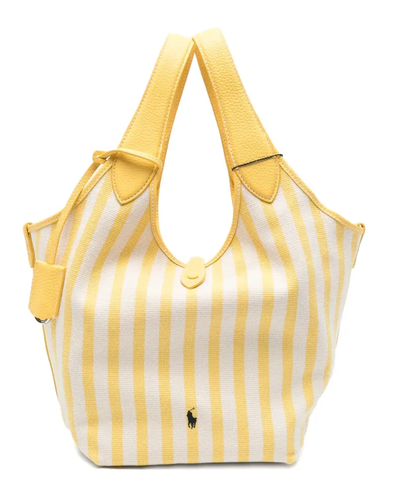 Ralph Lauren striped tote bag - Gelb Gelb