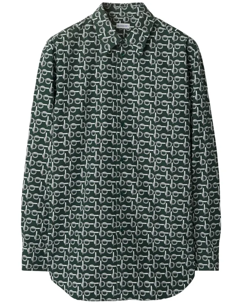 Burberry B Hemd aus Baumwolle - Silber Silber
