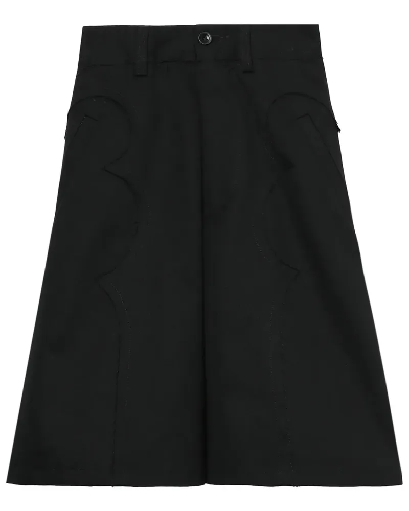 Maison Margiela Ausgestellte Chino-Shorts - Schwarz Schwarz