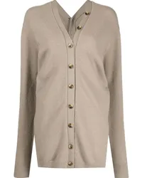 Lauren Manoogian Cardigan mit V-Ausschnitt Braun