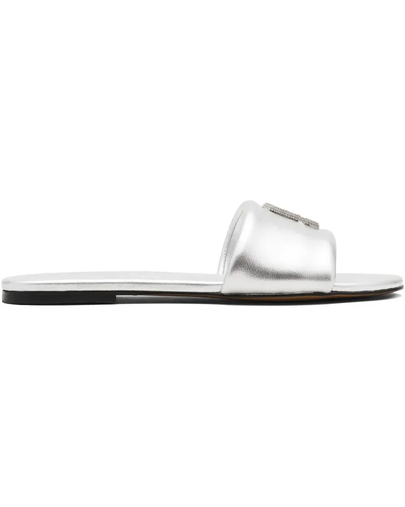 Marc Jacobs Sandalen im Metallic-Look - Silber Silber