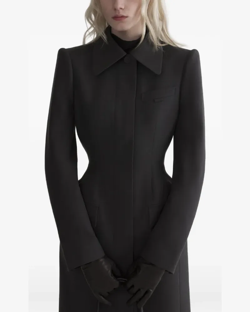 Thierry Mugler Mantel im Sanduhr-Design - Grau Grau
