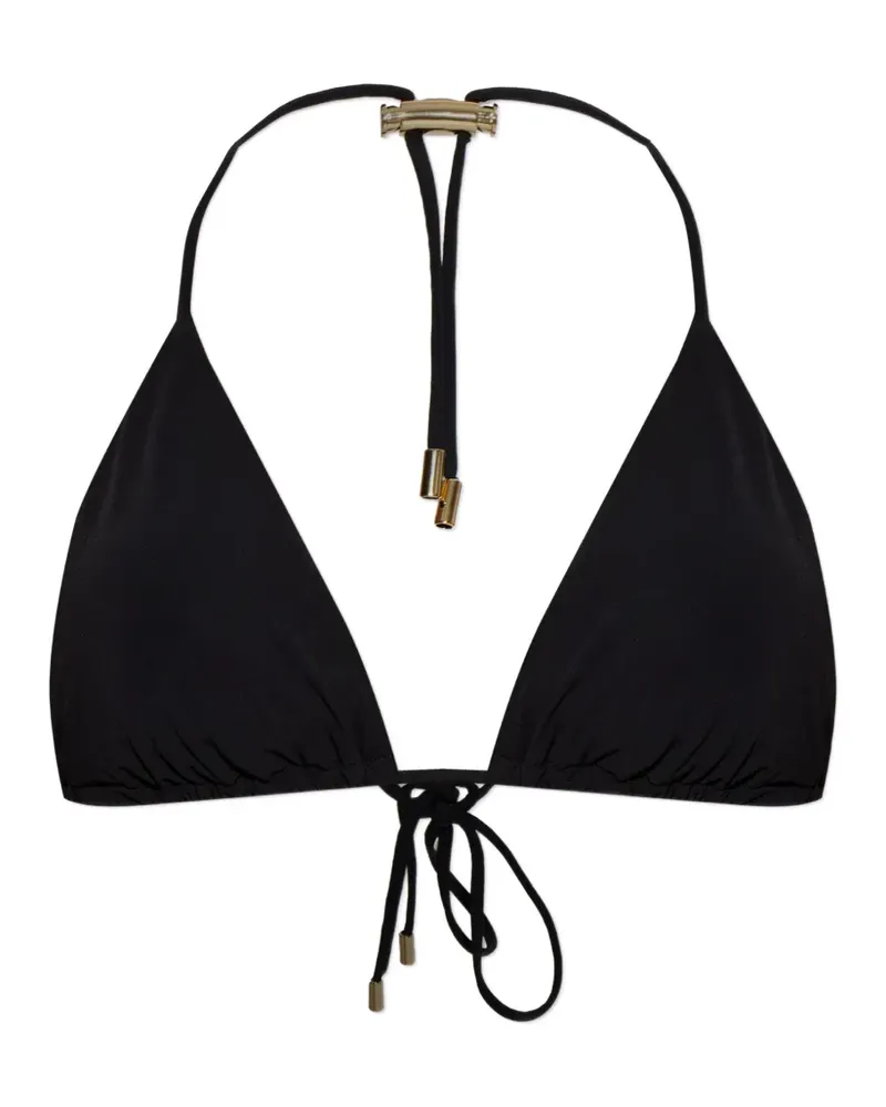 Moschino tie-fastening bikini top - Schwarz Schwarz