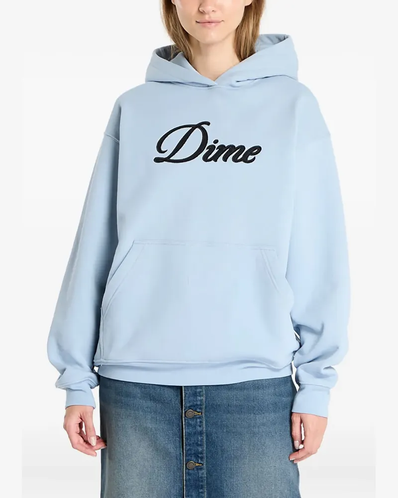 Dime Hoodie mit Cursive-Logo - Blau Blau