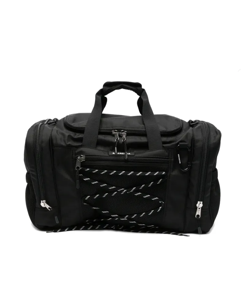 Balenciaga logo-print holdall - Schwarz Schwarz