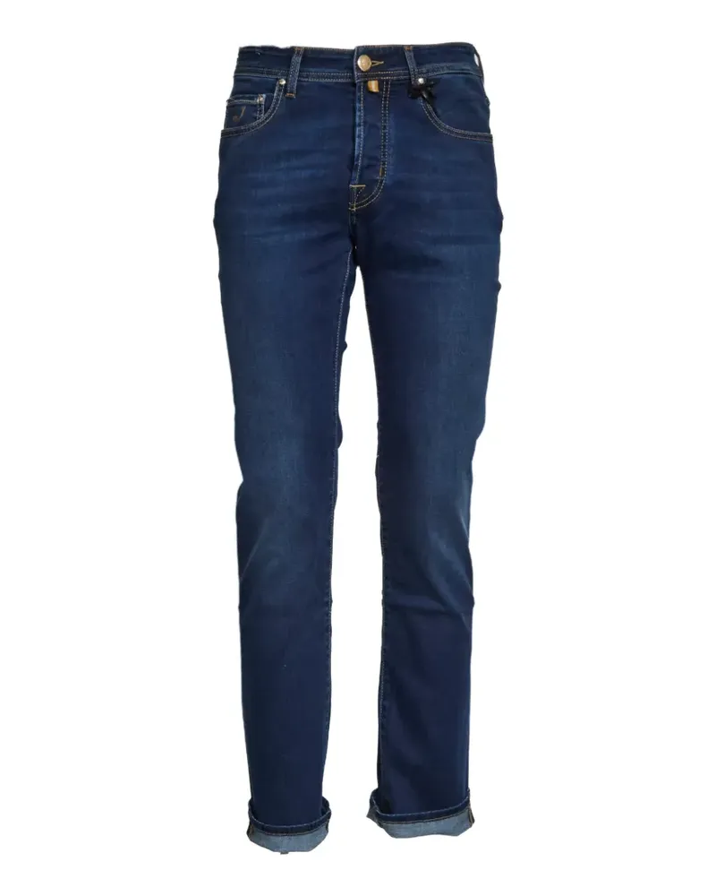 Jacob Cohën Bard patterned insert jeans - Blau Blau