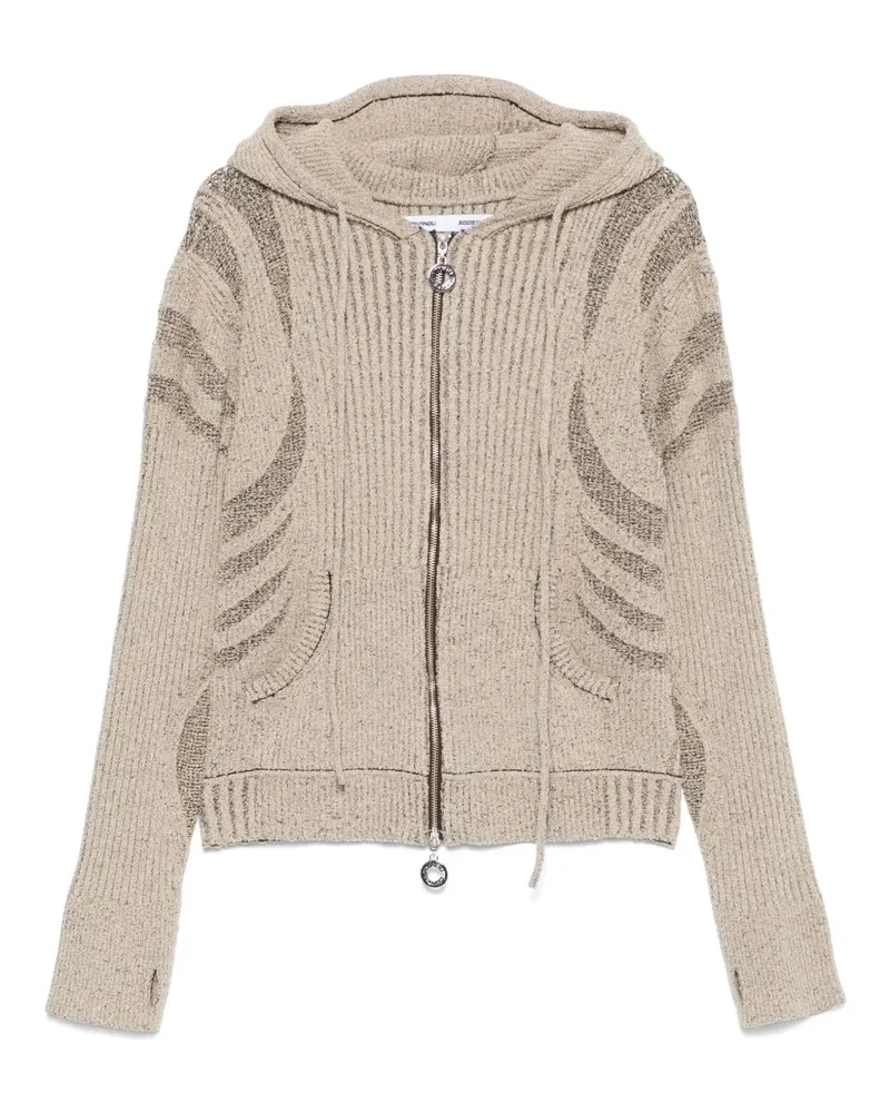 Charlie Constantinou Gestrickte Kapuzenjacke - Nude Nude