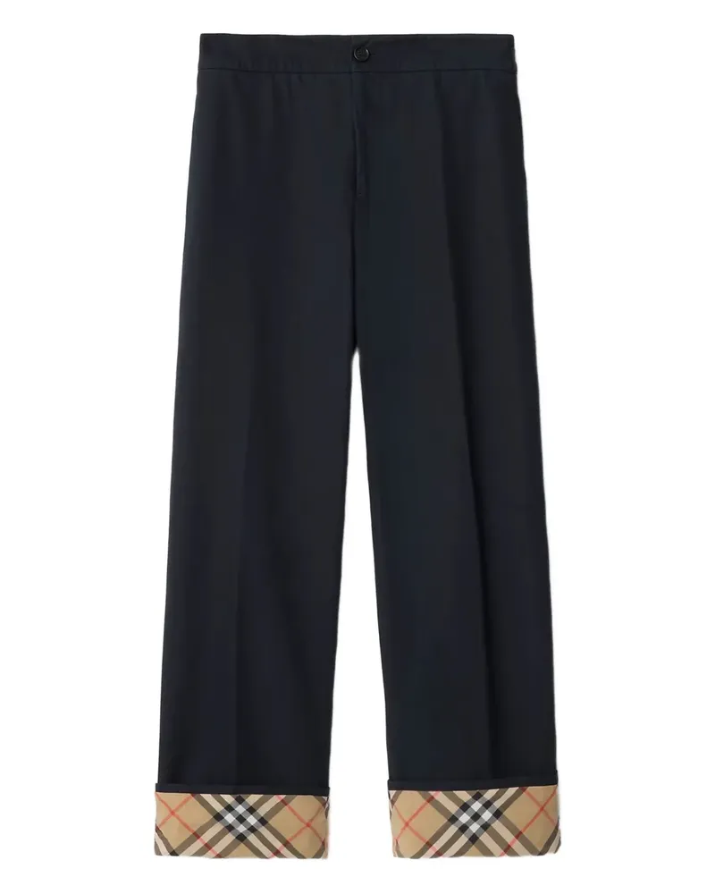 Burberry Karierte Hose - Blau Blau