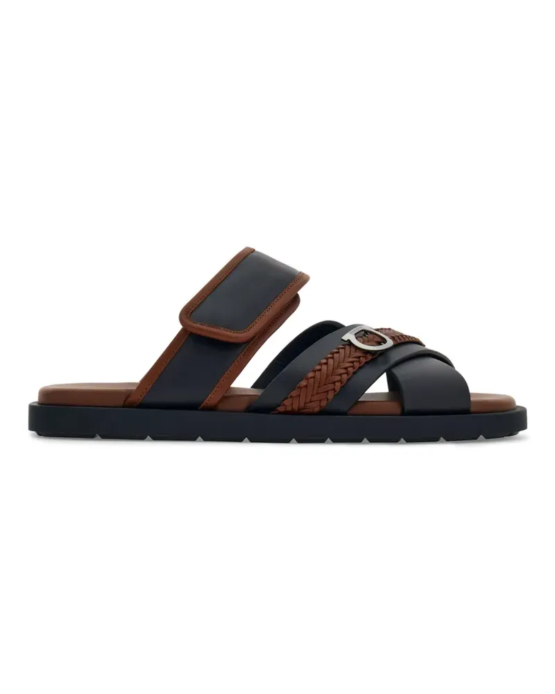 Ferragamo Sandalen mit Gancini-Detail - Blau Blau