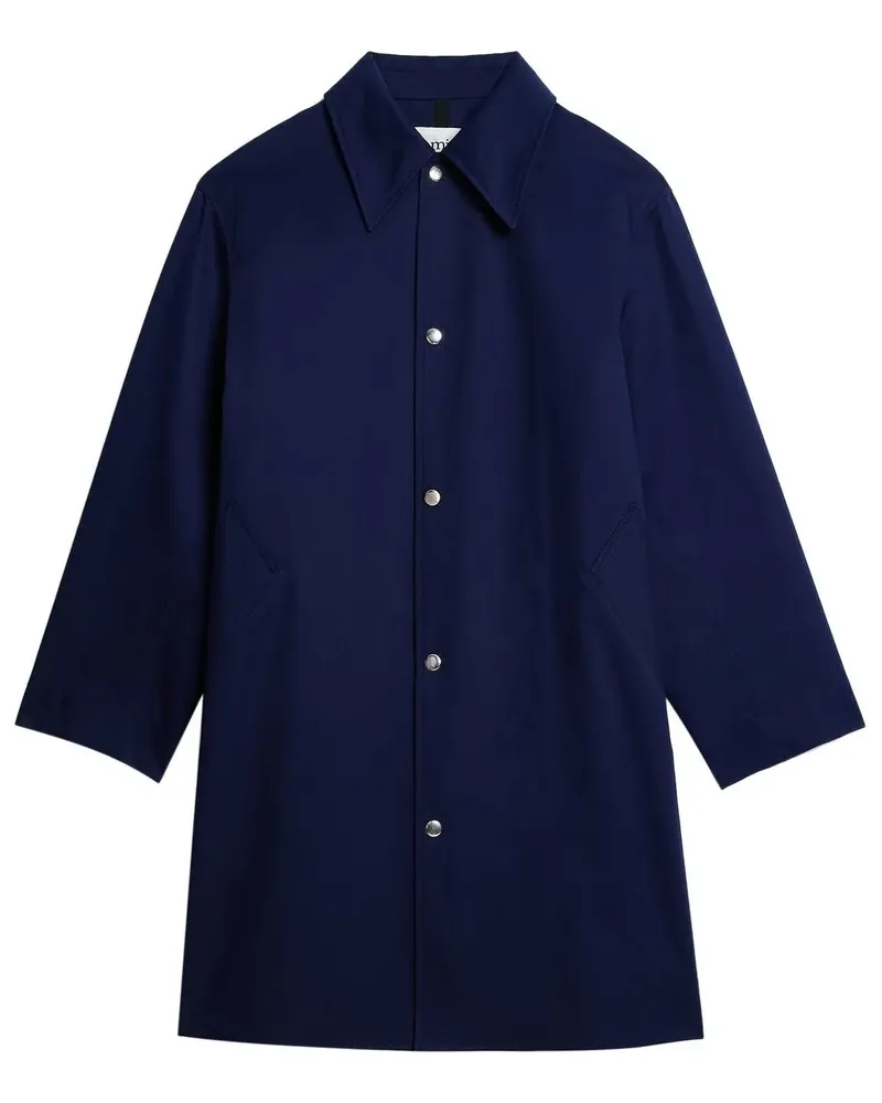 AMI Paris Mantel mit Druckknöpfen - Blau Blau