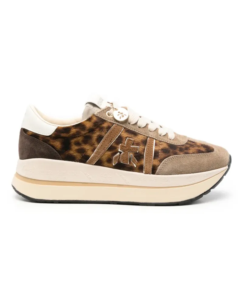 Premiata Beth Sneakers mit Leopardenprint - Braun Braun