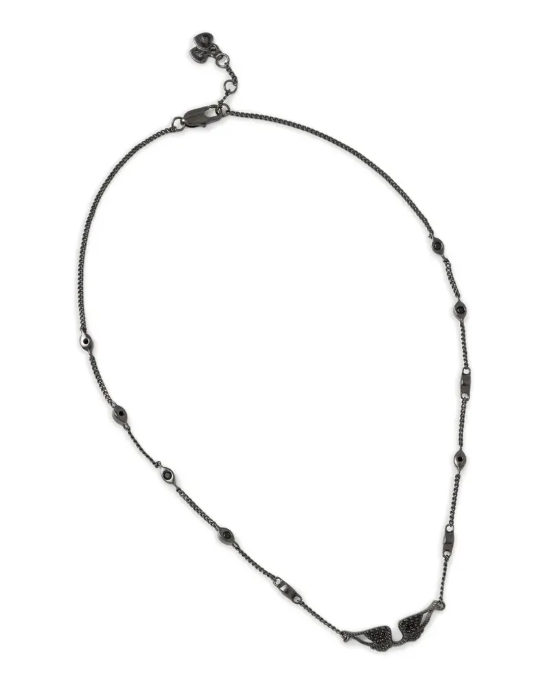 Zadig & Voltaire Halskette mit Kristallen - Schwarz Schwarz