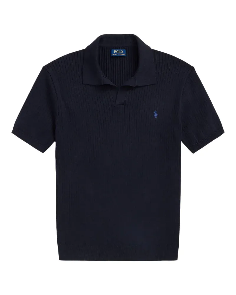 Ralph Lauren Geripptes T-Shirt - Blau Blau