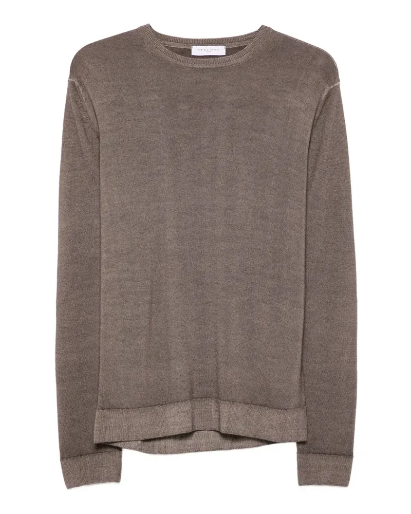 Daniele Fiesoli Pullover mit Ellenbogen-Patches - Braun Braun