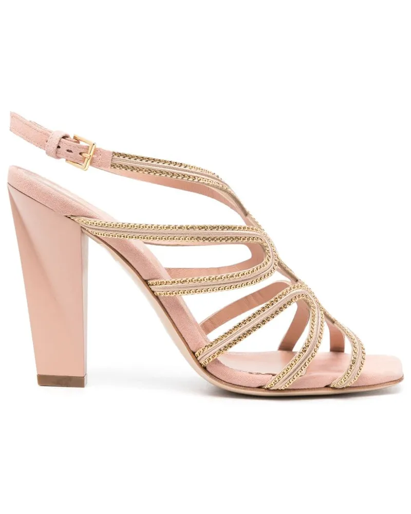 Alberta Ferretti Soutage Sandalen 100mm Rosa