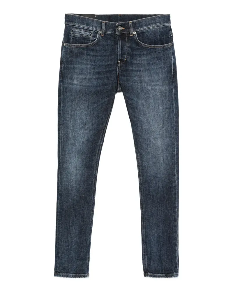 Dondup Ausgeblichene Jeans mit Tragefalten - Blau Blau
