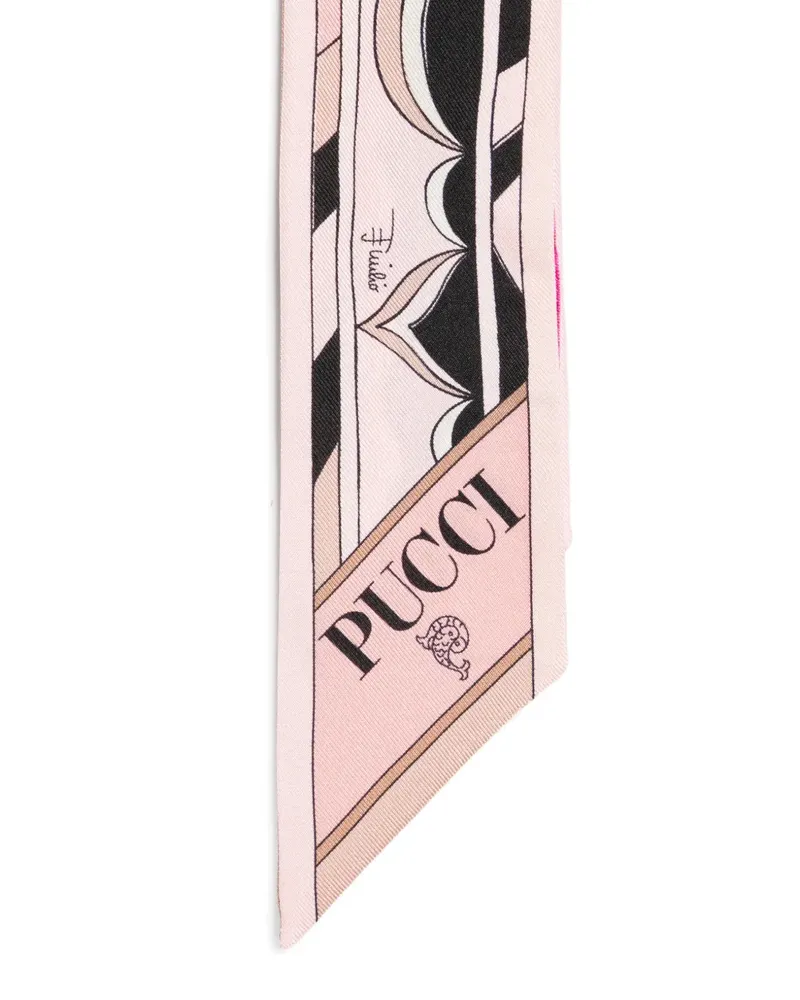 Emilio Pucci mixed-print scarf - Rosa Rosa