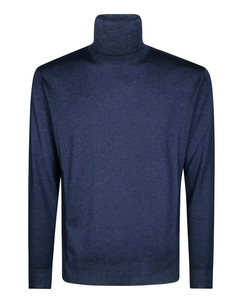 Altea Dolcevita Merino Rasata Rollkragenpullover - Blau Blau