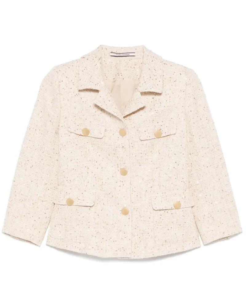 Tagliatore Jacke aus Tweed - Nude Nude