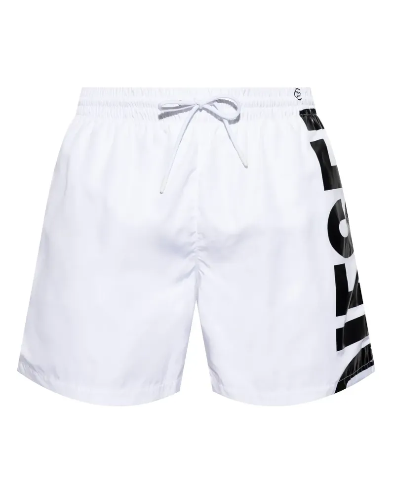 Diesel Badeshorts mit Logo-Print - Weiß Weiß