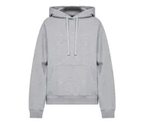 drawstring kangaroo-pocket hoodie - Grau