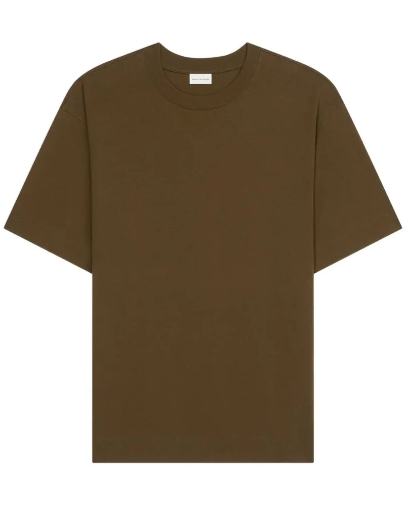Dries van Noten Kastiges T-Shirt Braun