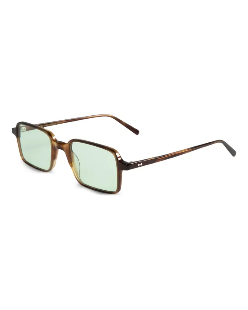 MOSCOT Shindig Sonnenbrille mit eckigem Gestell - Braun Braun