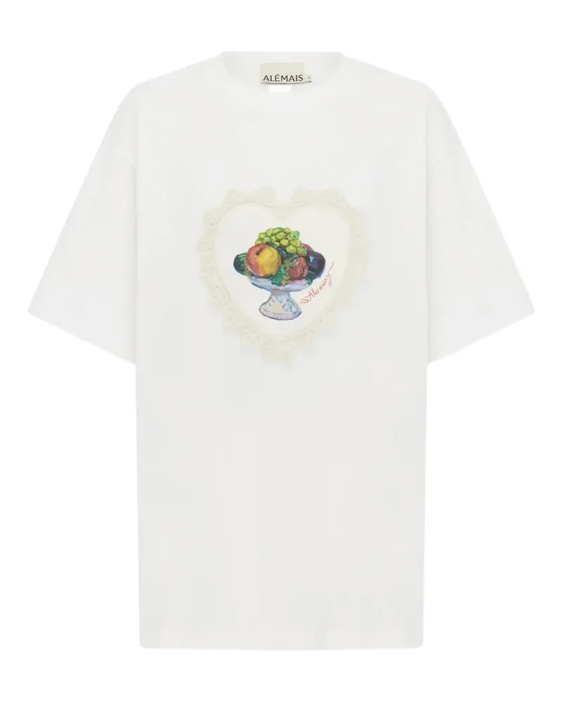 ALEMAIS Orazio fruit-print T-shirt - Weiß Weiß