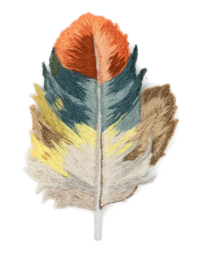 Undercover leaf-motif brooch - Nude Nude