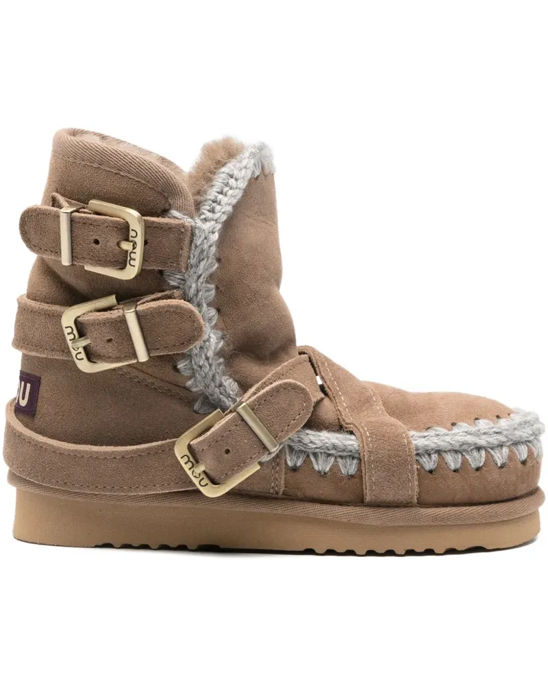 Mou Eskimo 18 Stiefeletten mit Schnallenriemen - Braun Braun