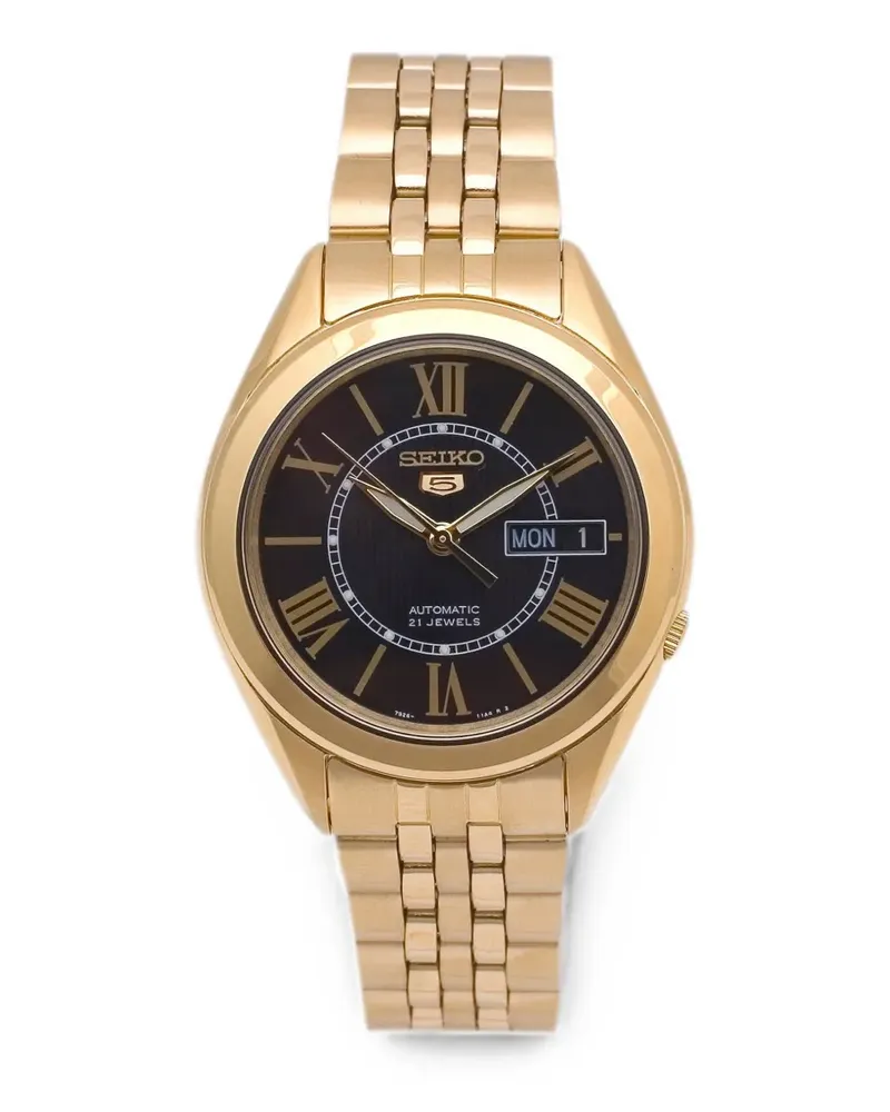 Seiko Series 5 38mm watch - Schwarz Schwarz
