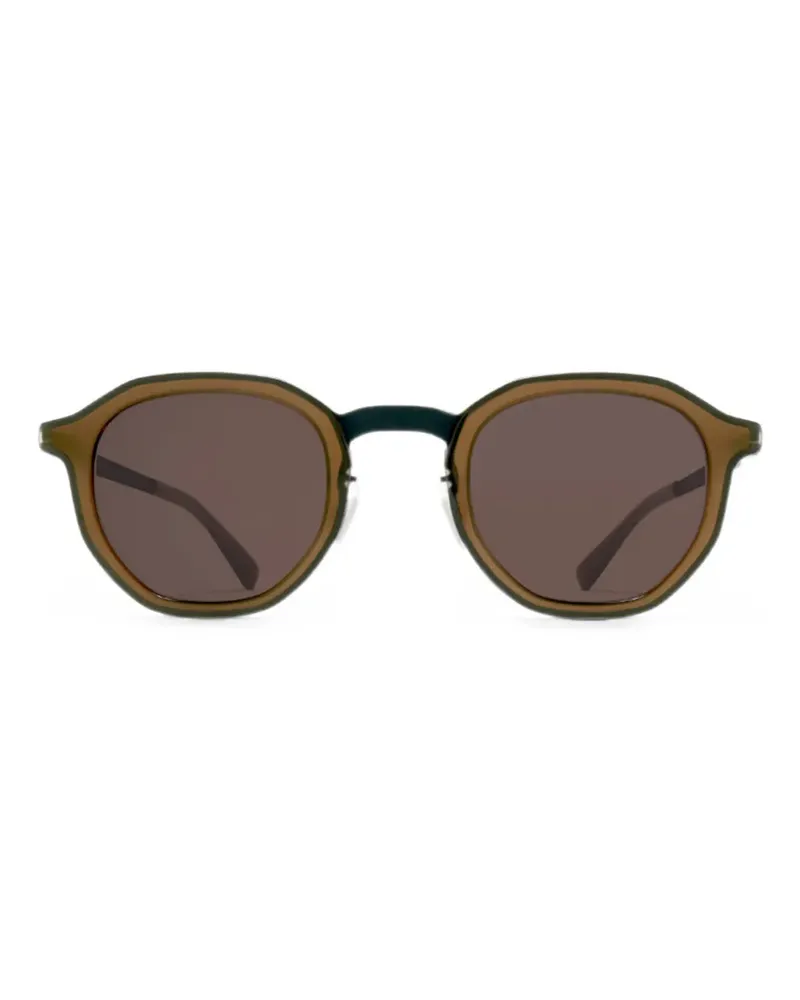 Mykita Sawyer round-frame grey/taupe sunglasses - Braun Braun
