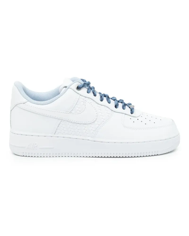 Nike Air Force 1 Sneakers mit gewebtem Einsatz - Weiß Weiß