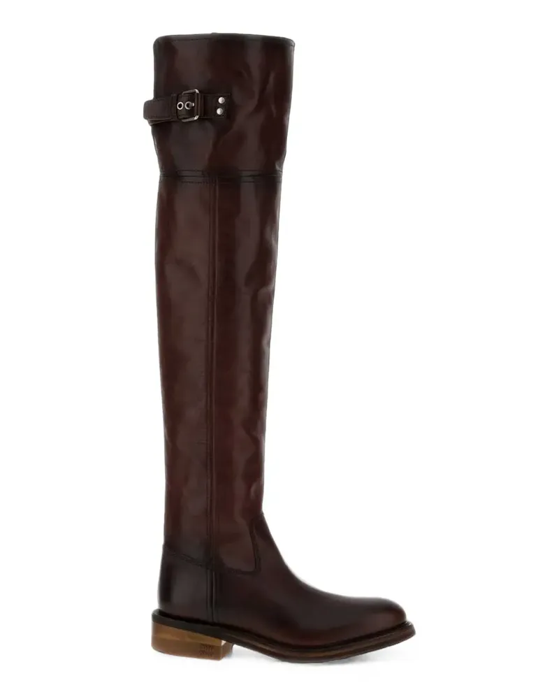 Miu Miu leather boots - Braun Braun