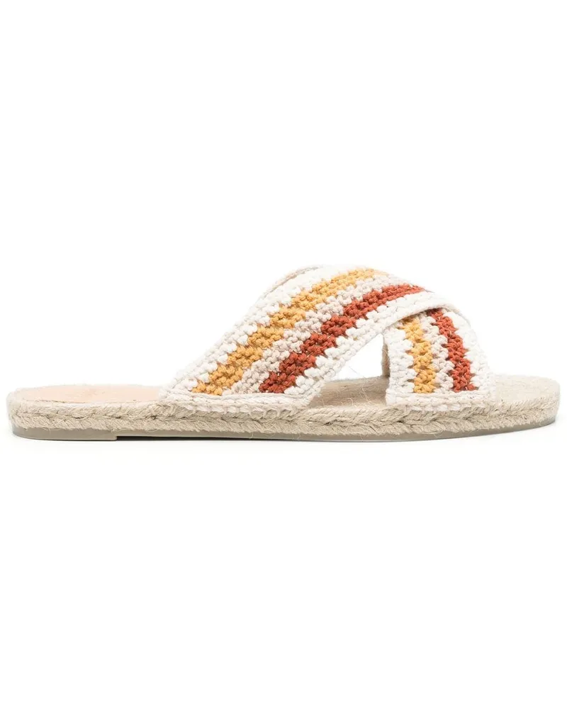 Castañer Espadrilles mit überkreuzten Riemen - Nude Nude