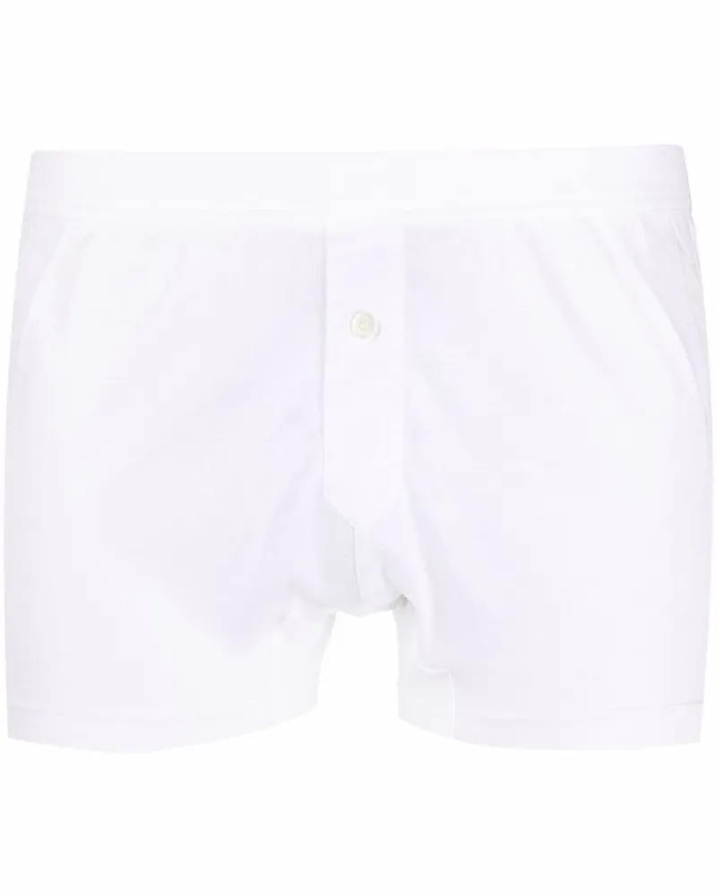 Lanvin Boxershorts mit Knopfleiste - Weiß Weiß