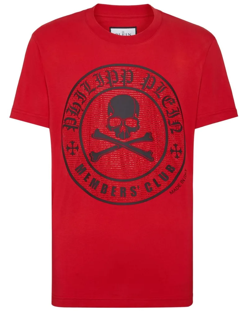Philipp Plein Skull&Bones T-Shirt - Rot Rot