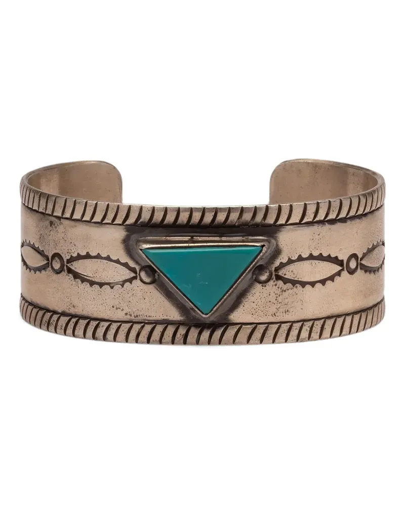 Fortela geometric turquoise bracelet - Silber Silber