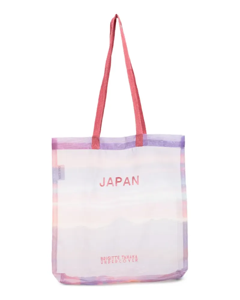 Undercover graphic-print sheer tote bag - Rosa Rosa