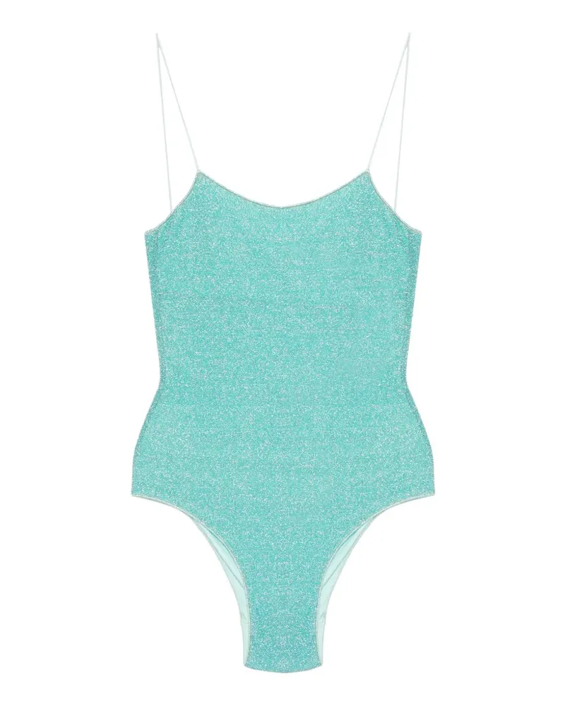 Oséree Lumierè glitter-effect swimsuit - Blau Blau