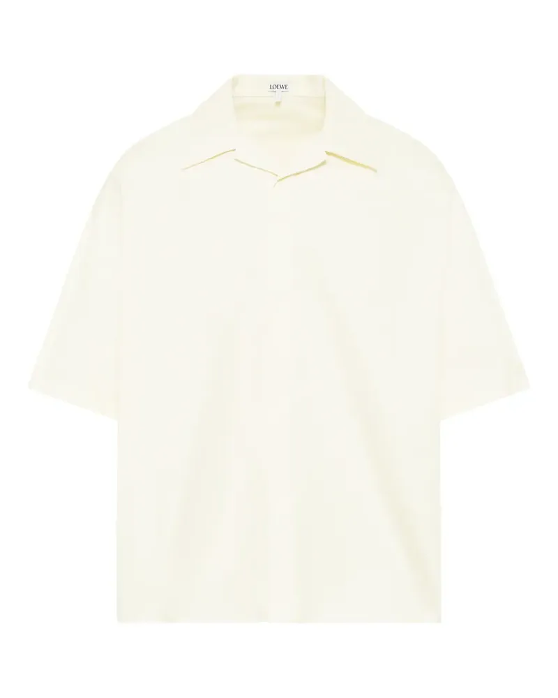 Loewe Kurzärmeliges Hemd - Weiß Weiß