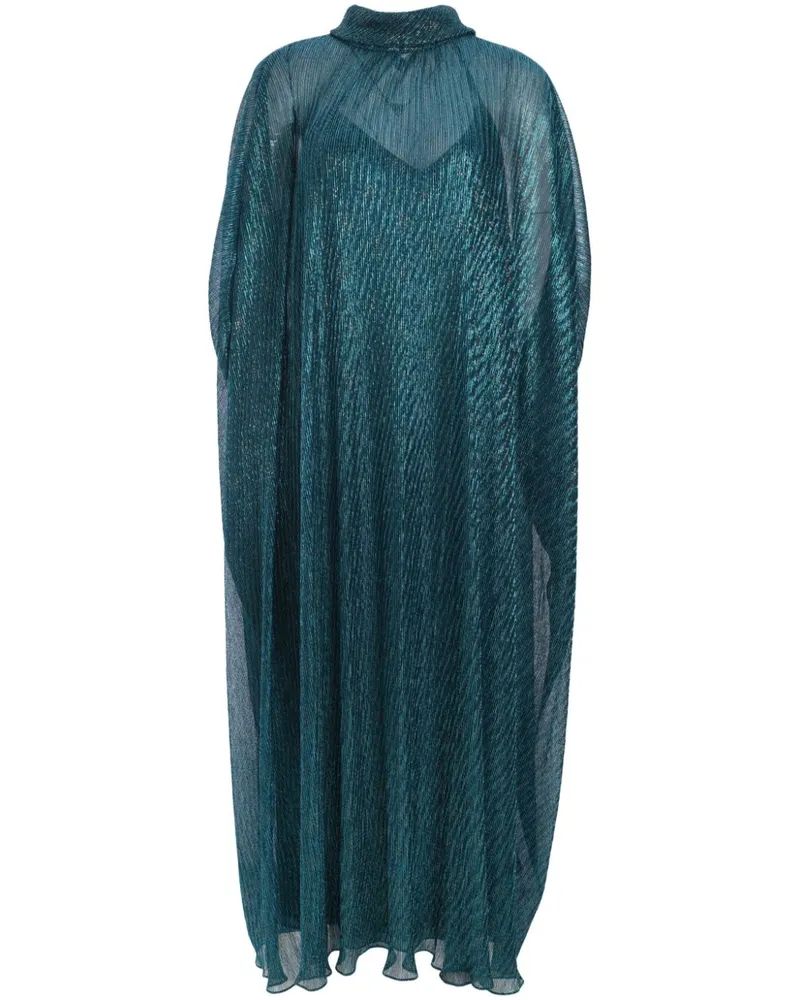 Talbot Runhof Maxikleid mit Metallic-Effekt - Grün Grün