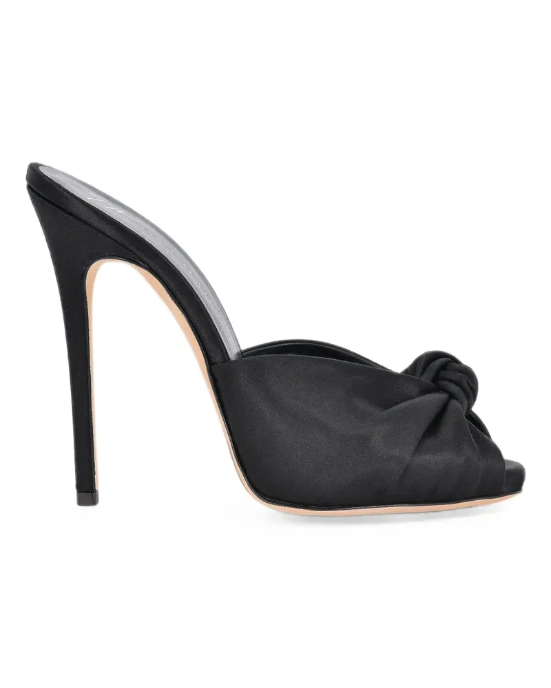 Giuseppe Zanotti Bridget Sandalen aus Satin mit Knoten - Schwarz Schwarz