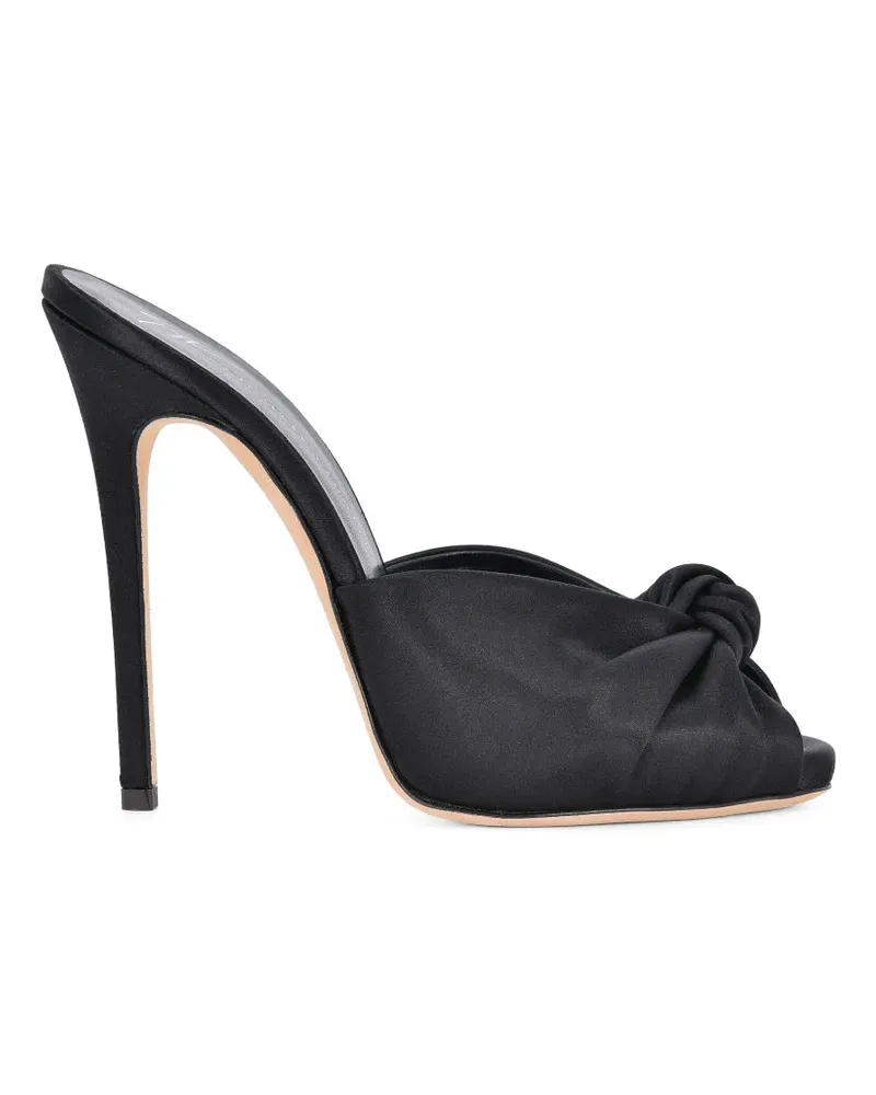 Giuseppe Zanotti Bridget Sandalen aus Satin mit Knoten - Schwarz Schwarz