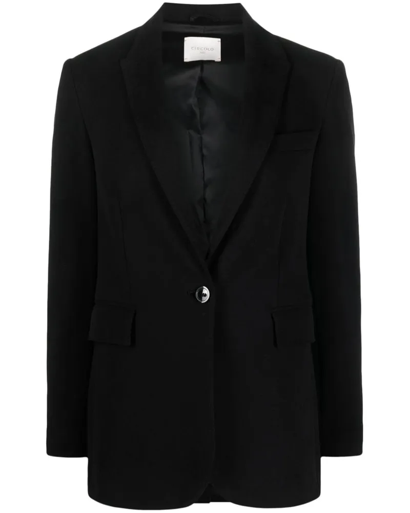 CIRCOLO 1901 Blazer mit steigendem Revers Black