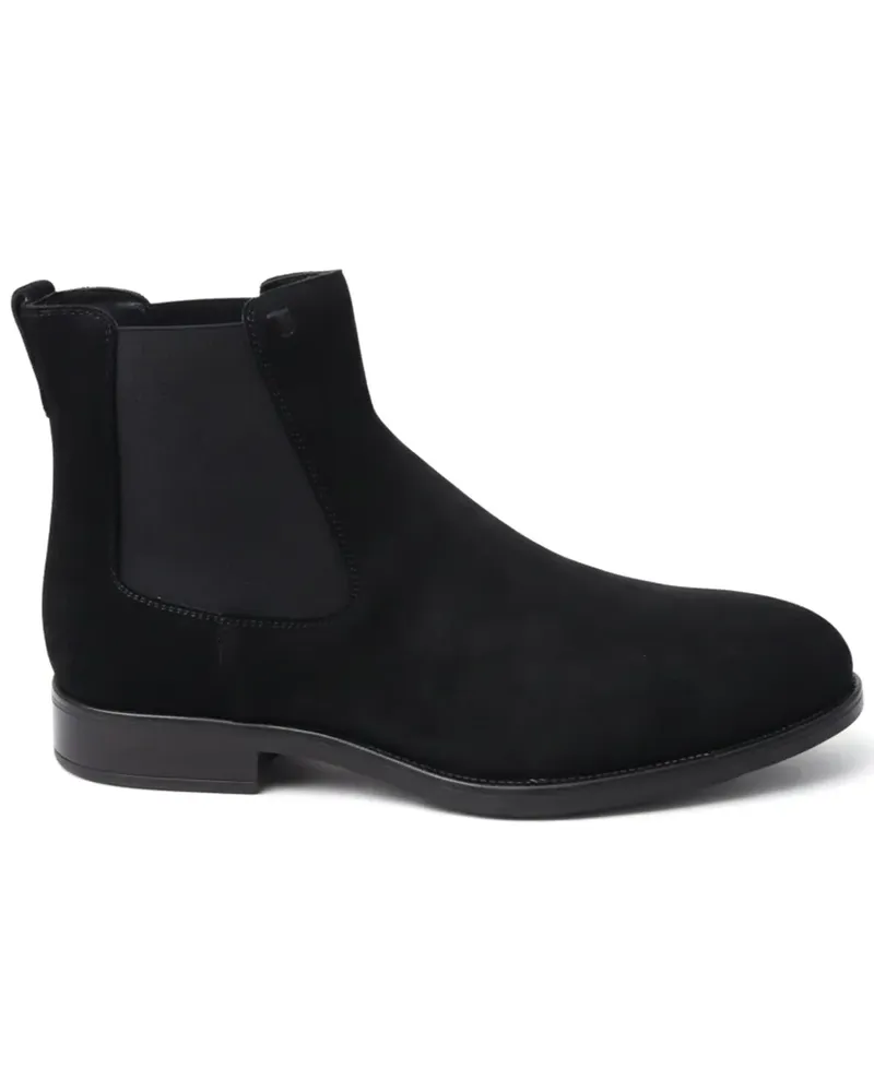 TOD'S Chelsea-Boots aus Wildleder - Schwarz Schwarz