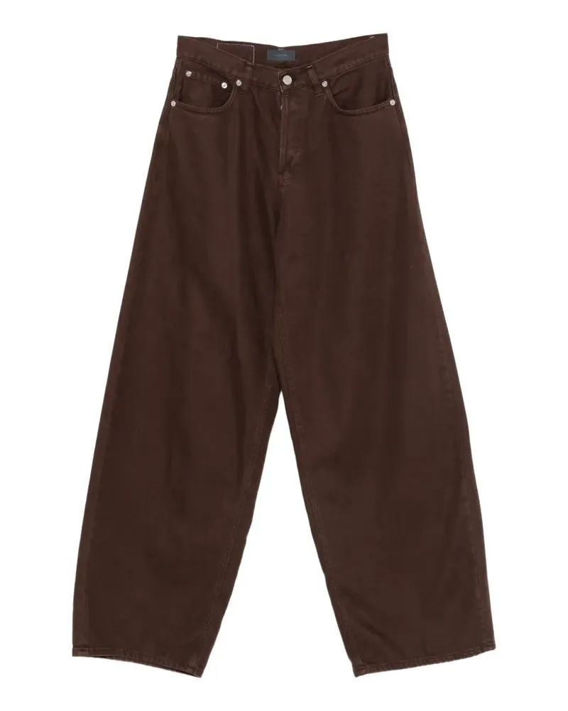 Haikure Jeans mit weitem Bein - Braun Braun