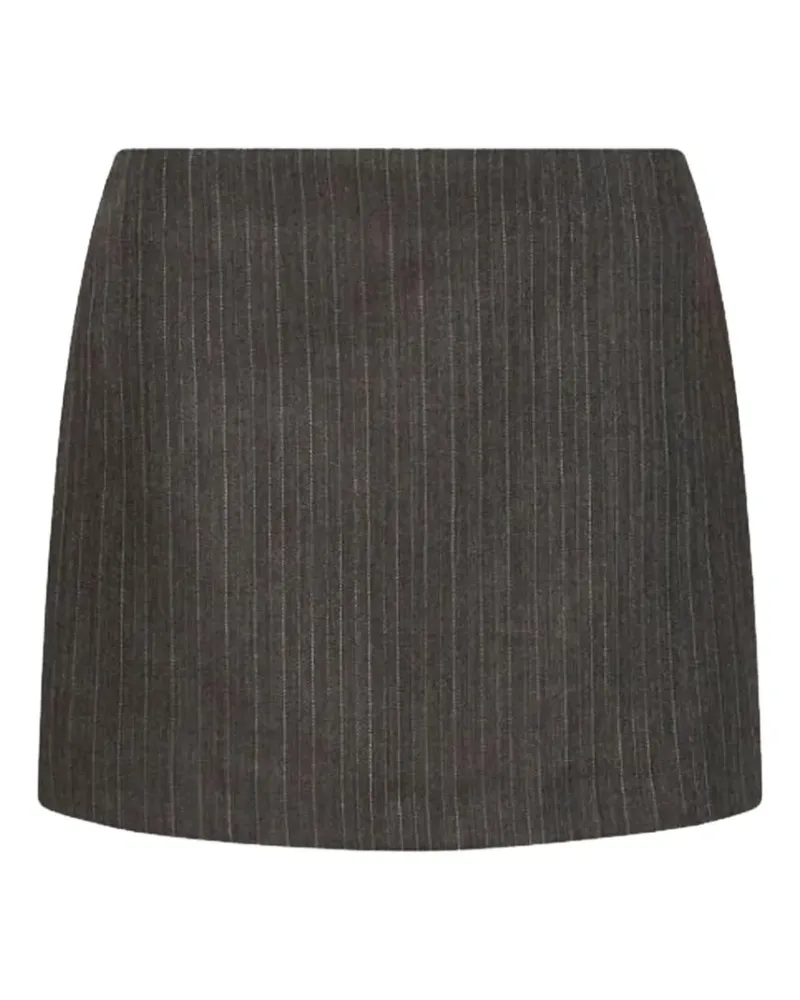 MARELLA Litanie pinstripe-pattern mini skirt - Braun Braun