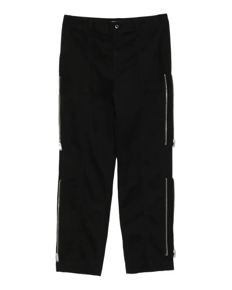 Undercover Hose mit Reißverschlussdetail - Schwarz Schwarz