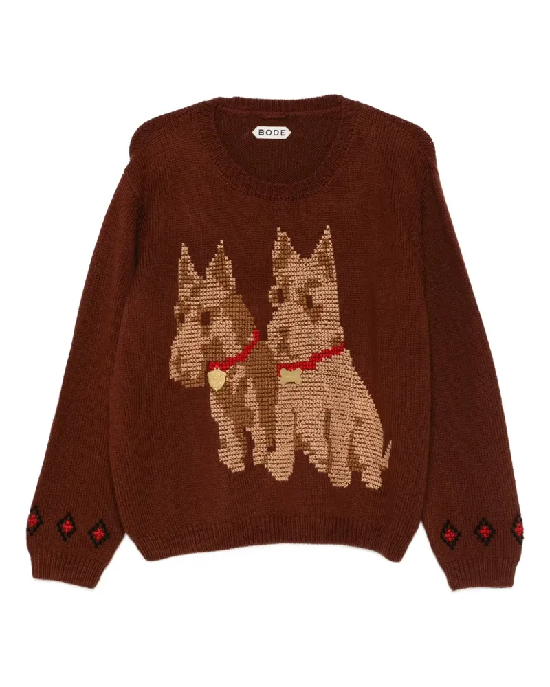 BODE dog sweater - Braun Braun